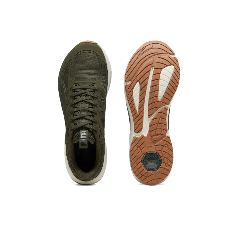 PUMA X Cell Lightspeed Anti Slip Wear Resistant Low Top Casual Running Shoes Men's Olive-3