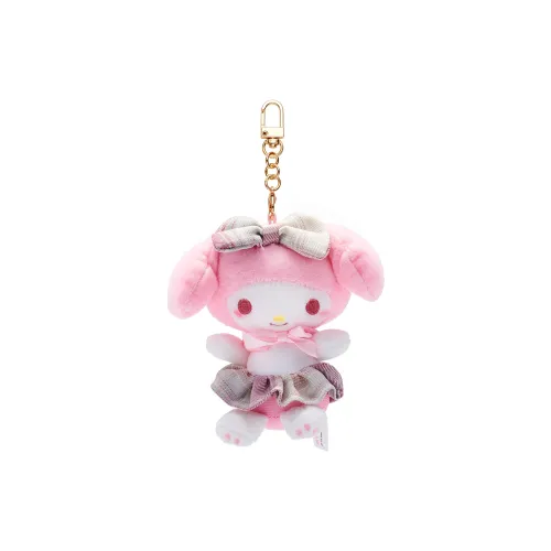 Hello Kitty Polyester Plush Keychains Unisex Pink