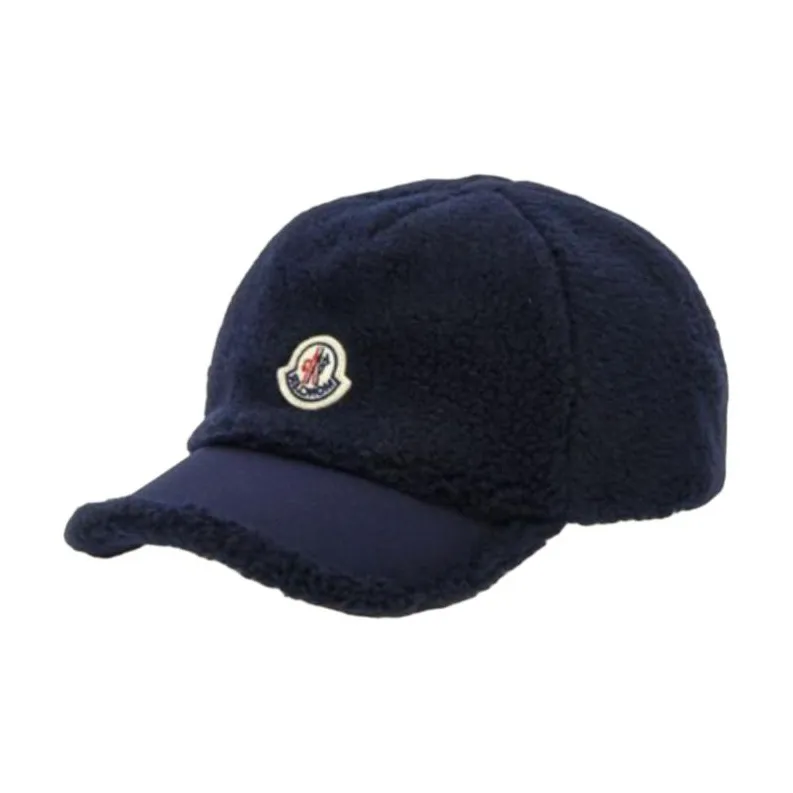 Moncler Logo Patch Fleece Cap-0