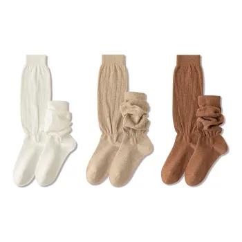 JIAZINI Mid Calf Socks Women's 3 Pack