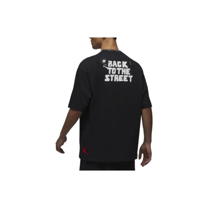 Jordan T Shirts Men Black-3