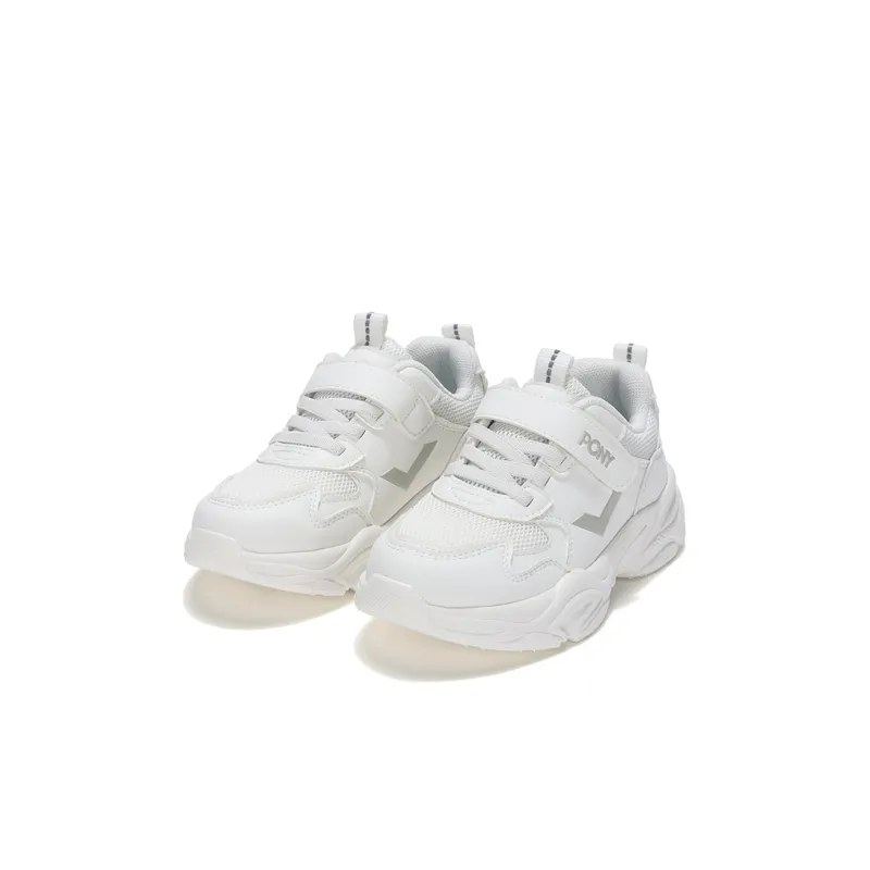 PONY MODERN Slip Resistant Cushioning Wear Resistant Kids Lifestyle Shoes White Gray Kids'-2