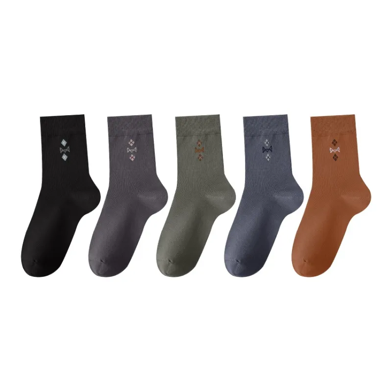 MIIOW Mid Calf Socks Men's 5 Pack-24