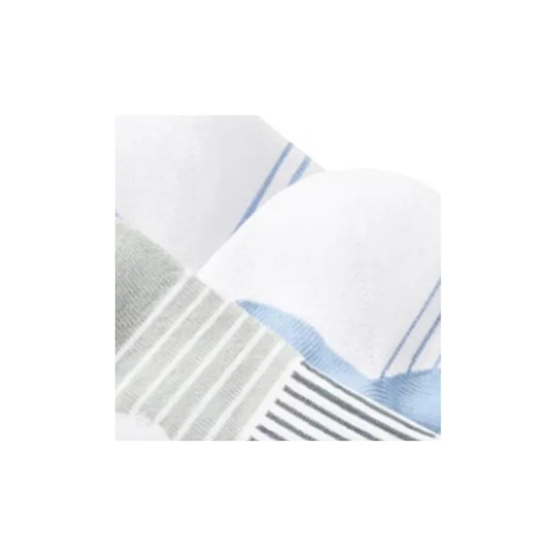 Skechers Mid Calf Socks Unisex 2 Pack Bright White/cold Light Blue-2