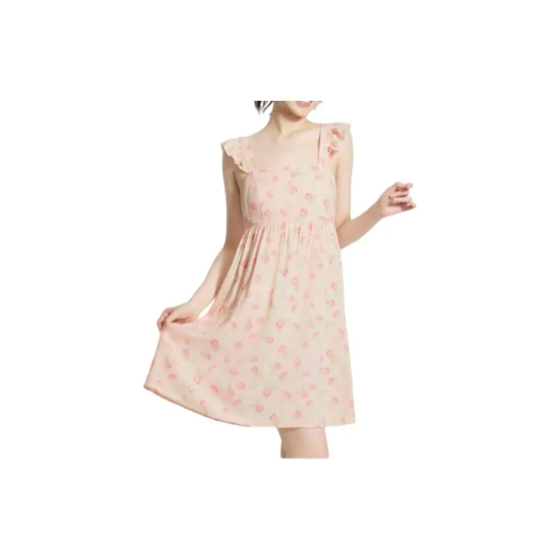 Victoria's Secret PINK Nightgown Women's Rose Pink Print-1