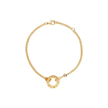Cartier 2010s 18kt Rose Gold Love Circle Diamond Bracelet
