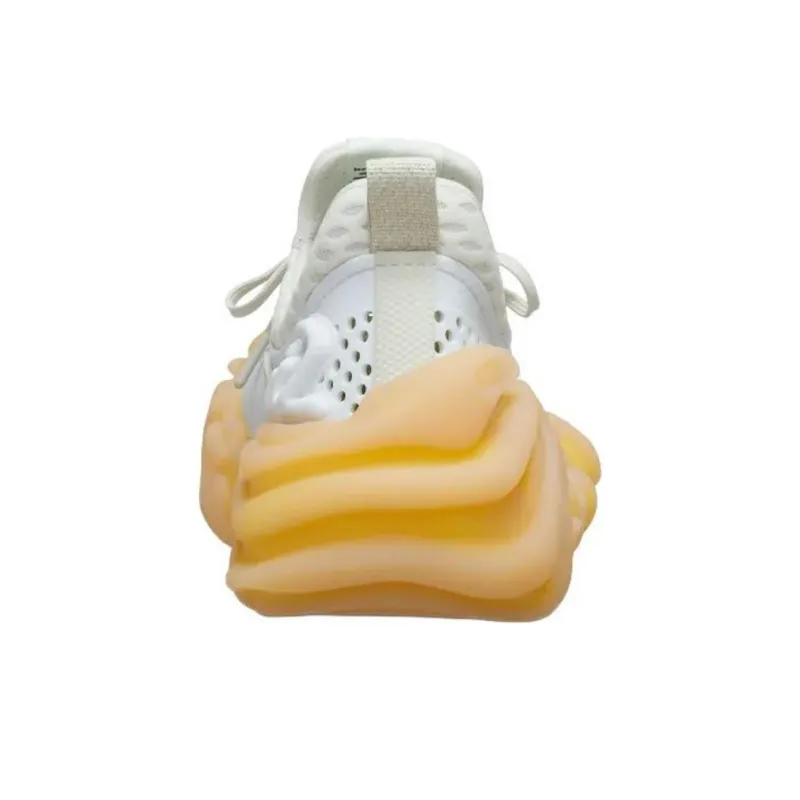 Crocs Low Top Casual Shoes Unisex White Yellow-4