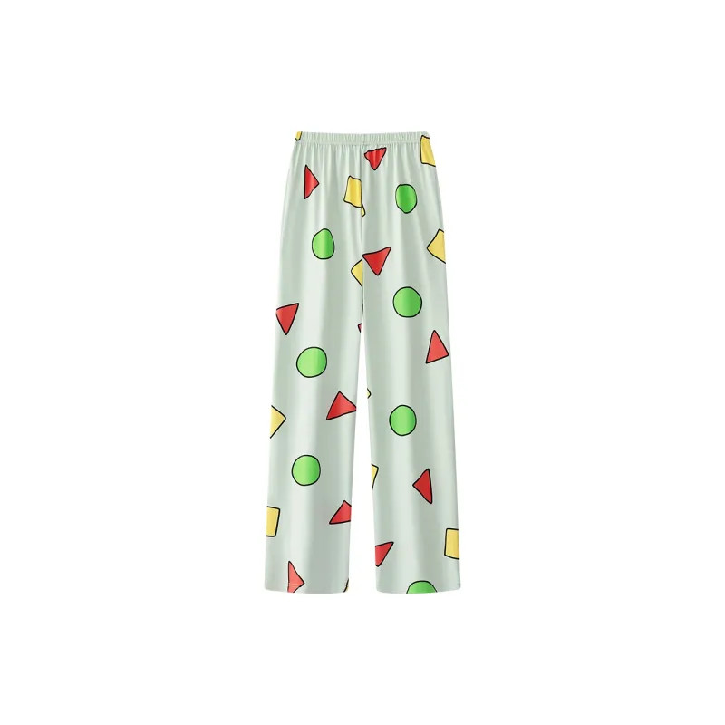 Gongdie x LABIXIAOXIN LIANMINGKUAN Pajama Pants Unisex Green-1