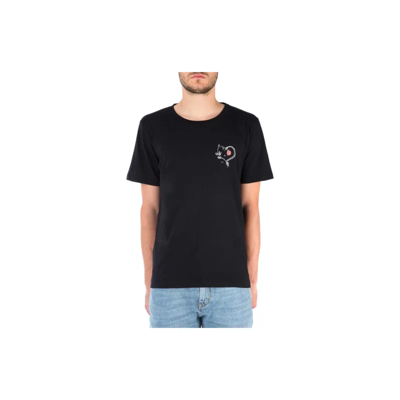 SAINT LAURENT T Shirts Men Black-3
