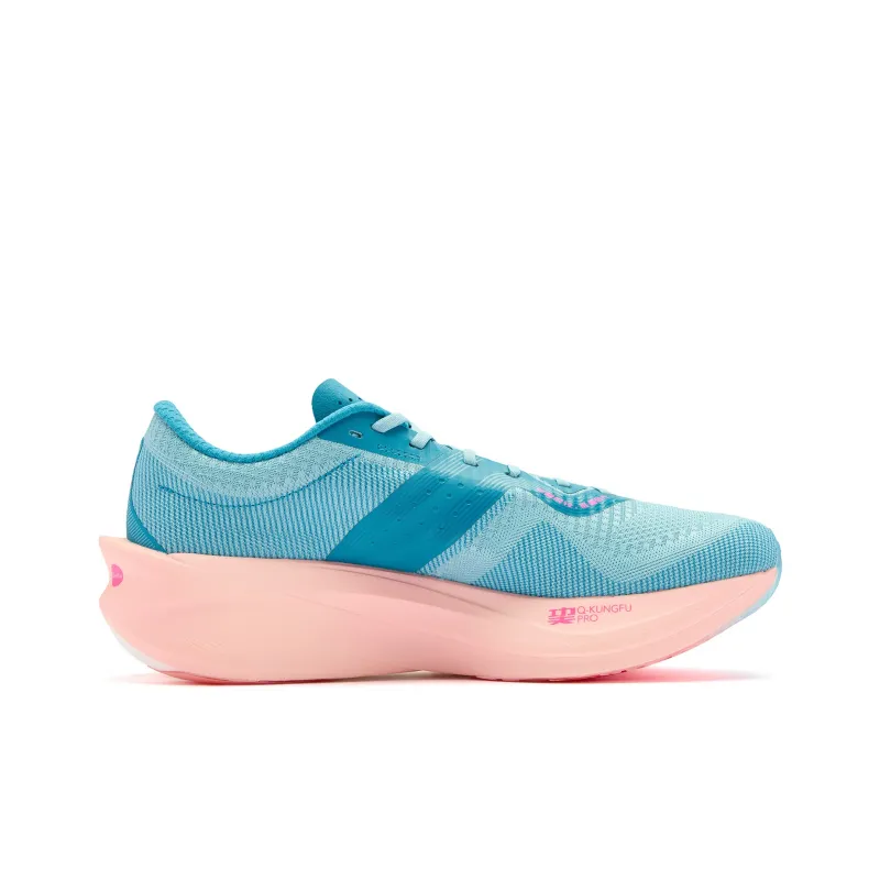 QIAODAN Flying Shadow PB4.0 Running Shoes Men Low Top Rain Wave Blue, Bicheng Blue-1