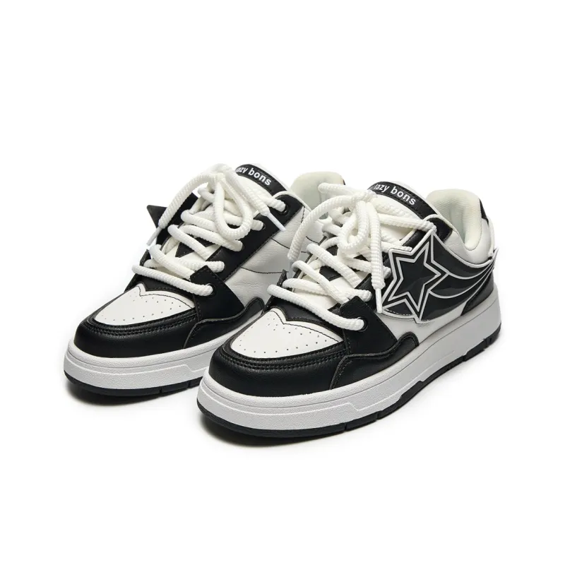 LAZY BONS Warm Anti-Slip And Wear-Resistant Height Increasing Low-Top Skateboard Shoes Unisex-7
