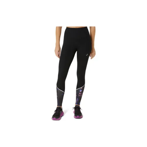 Asics ROAD Leggings Women's High-Performance Black/Bold Magenta