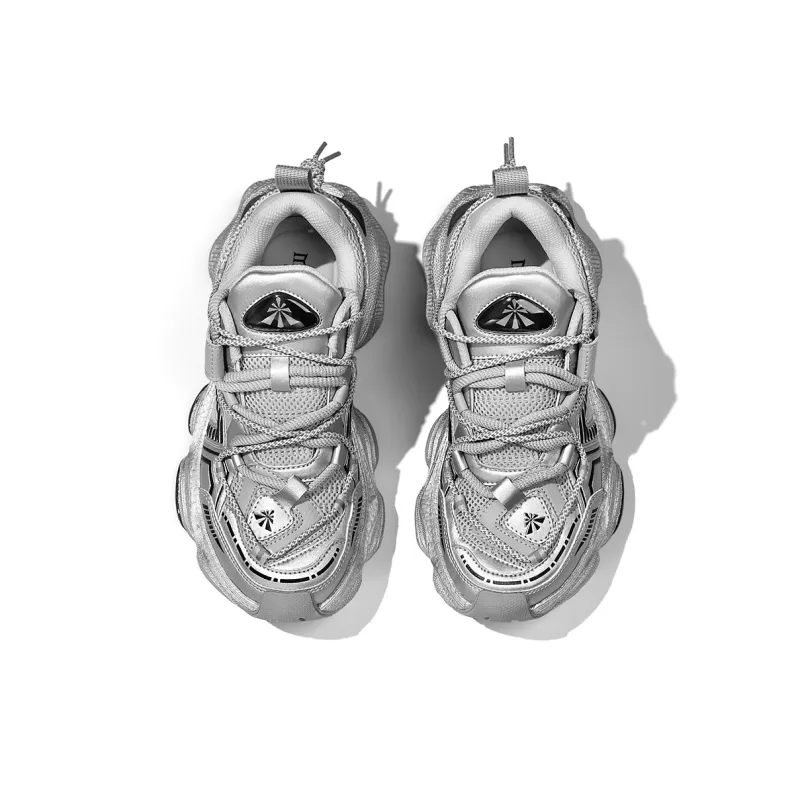Masongarments Cushioned Wear-Resistant Height Increasing Low-Top Chunky Sneakers Unisex Box Limited Edition-5