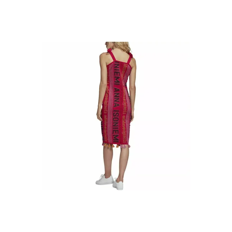 Adidas Originals x Anna Isoniemi Slip Dresses Women's Bold Pink/Joyful Orange-1