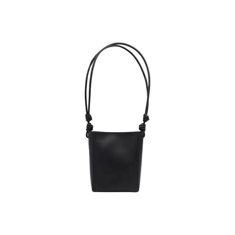 JIL SANDER Logo Printed Knotted Shoulder Bag-1