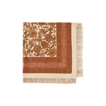 Loro Piana Graphic Print Fringed Scarf