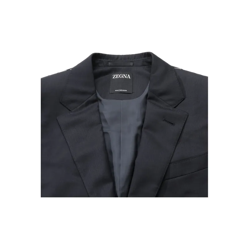 Zegna SS24 Business Suits Men's Black-6