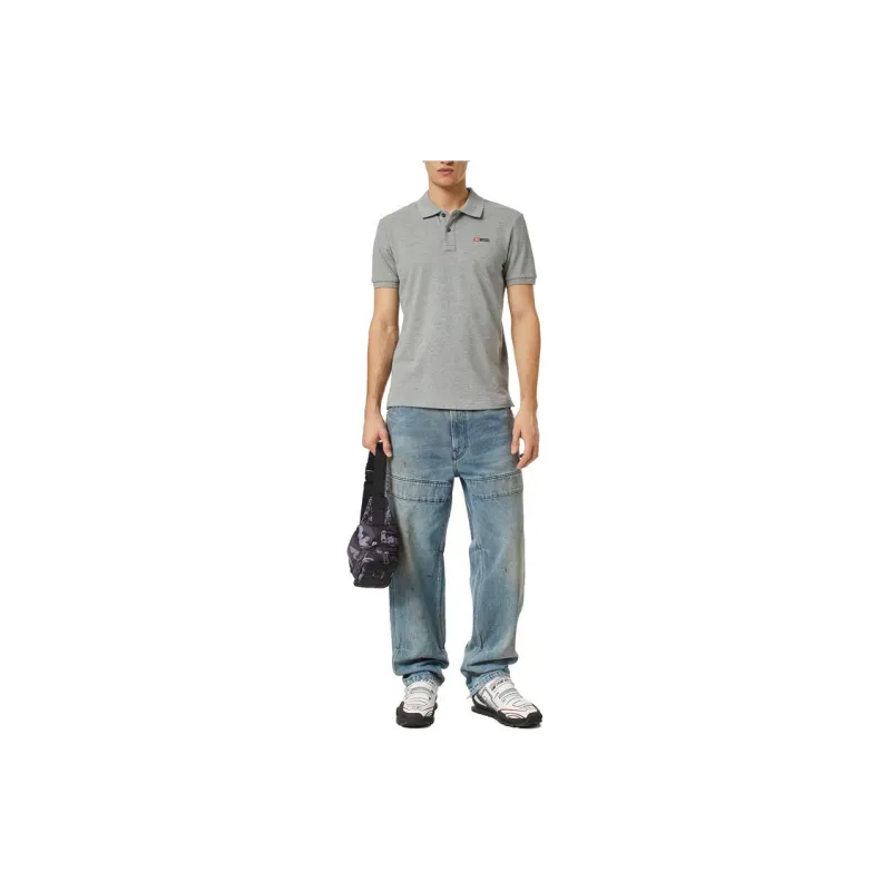 DIESEL Polo Shirts Men Gray-2