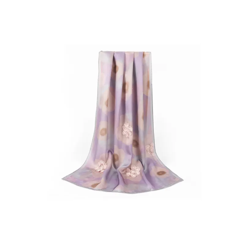 Shanghai Story 100% Mulberry Silk Silk Scarves Women's Crape Myrtle Snow Pride Gift Box Set-10