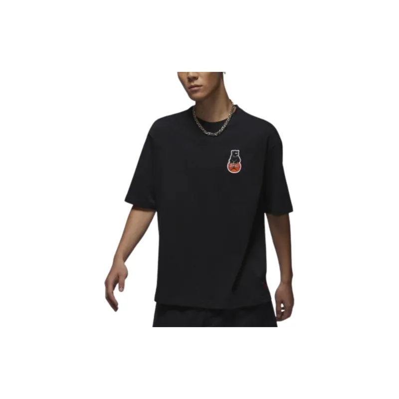 Jordan T Shirts Men Black-2