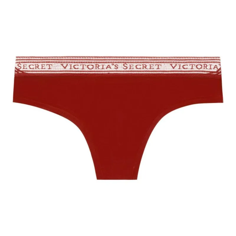 Victoria's Secret THE MIX Underpants Women's 1 Pack Velour Red Brown-0