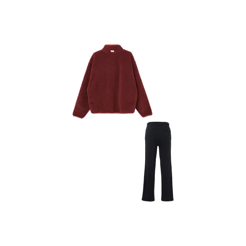 Nike Casual Sportswear Men Set Red Top+Black Bottom-1