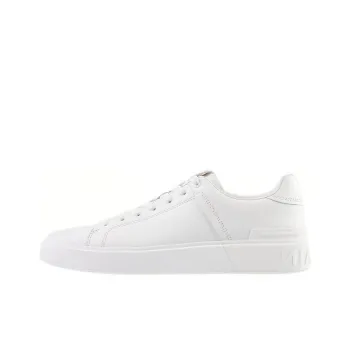 BALMAIN B Court Low Top Stylish Skateboarding Shoes Men's White