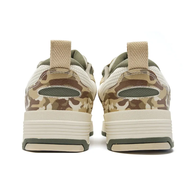 QIAODAN Goku Skateboard Shoes Men Low Top Dark Tea Brown Ice Pear-4