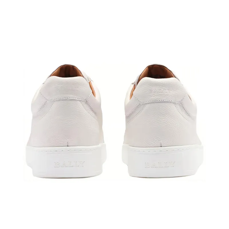 BALLY Low Top Skateboard Shoes Men's White-3