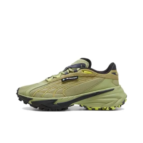 PUMA BMW M Motorsport Anti-Slip Wear-Resistant Low-Top Casual Shoes Unisex Green