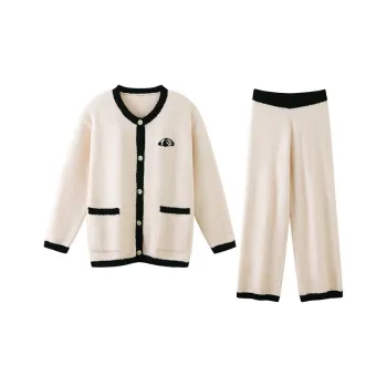 JINGYUN Deep Pajama 70 Pajama Set Winter Women's Pear White