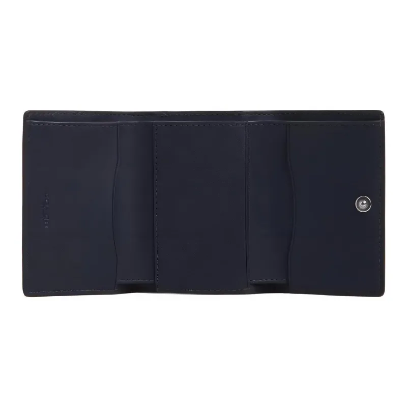 COACH Micro Calfskin Wallet Small Size Women's Blue-1