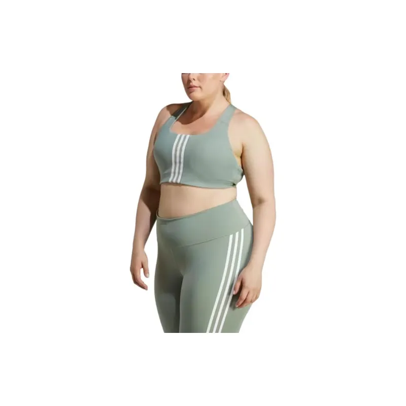 Adidas ADIDAS POWERIMPACT TRAINING Bra Women's Green-2