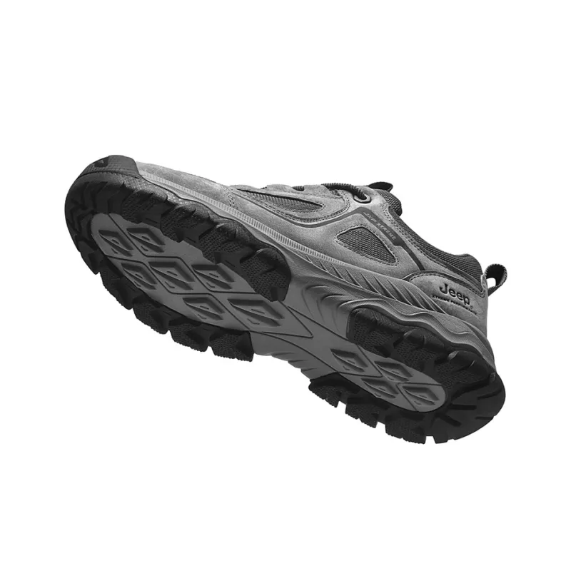 Jeep Pathfinder Collection Slip Resistant, Abrasion Resistant, Breathable Low Top Hiking Shoes Men's Gray-3