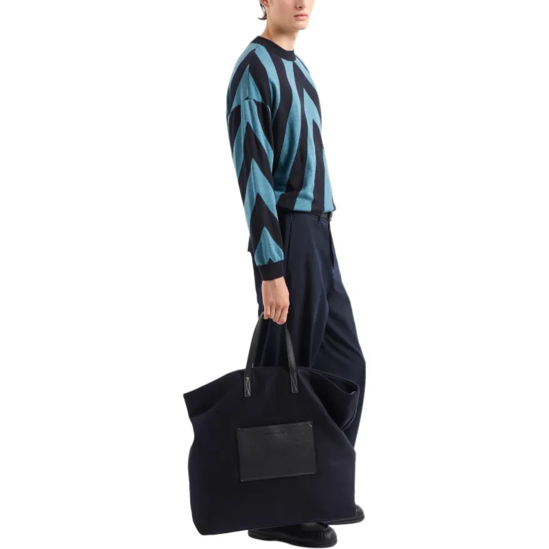 EMPORIO ARMANI Sweater Men's Azure Blue-3