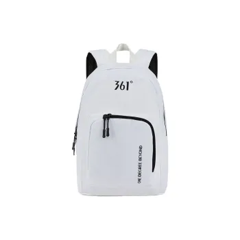 361° Polyester Backpack For Students, Outdoor, Mountaineering, Travel, And Plane Use Large Size Unisex Black/White