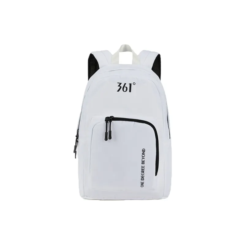 361° Polyester Backpack For Students, Outdoor, Mountaineering, Travel, And Plane Use Large Size Unisex Black/White-3