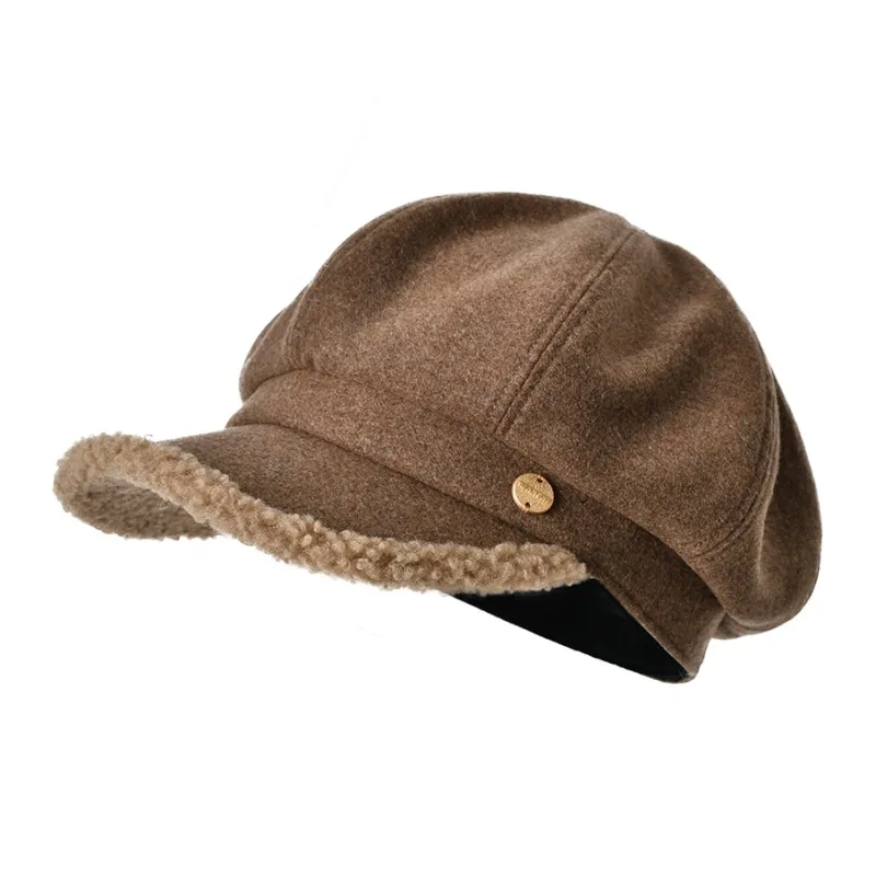 KENMONT Sheep Wool Blend Berets Women's-5