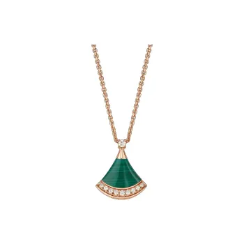 BVLGARI Divas'Dream 18K Rose Gold Necklaces Women's Green