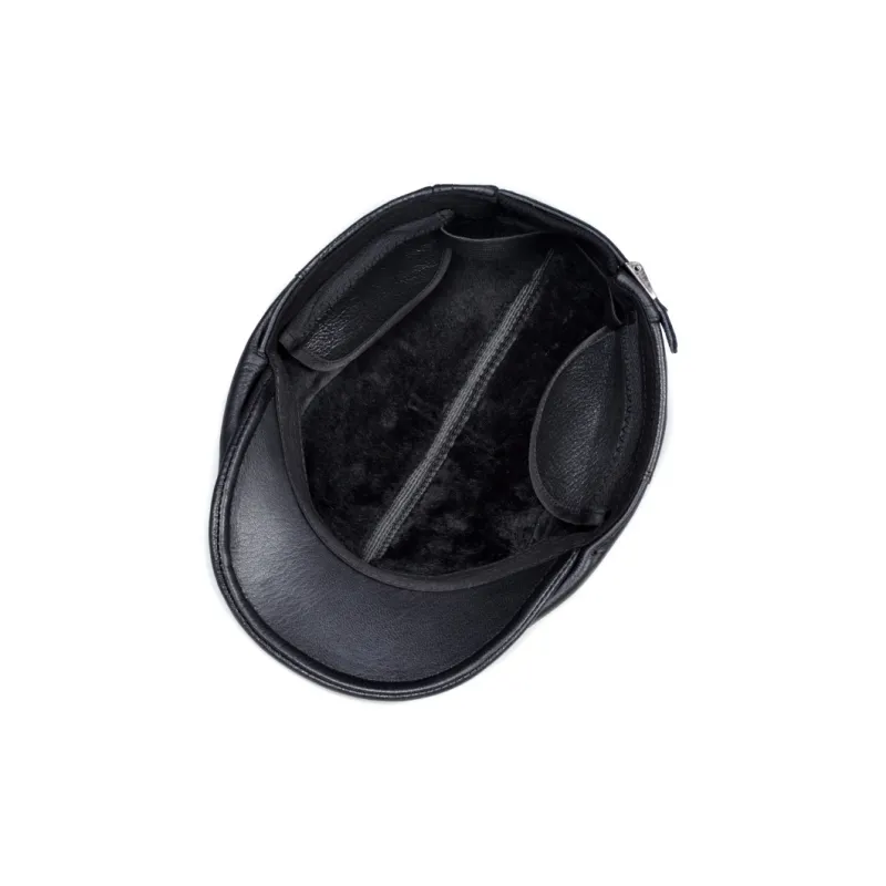 BANDICOOT Sheepskin Leather Baseball Caps Men's-4