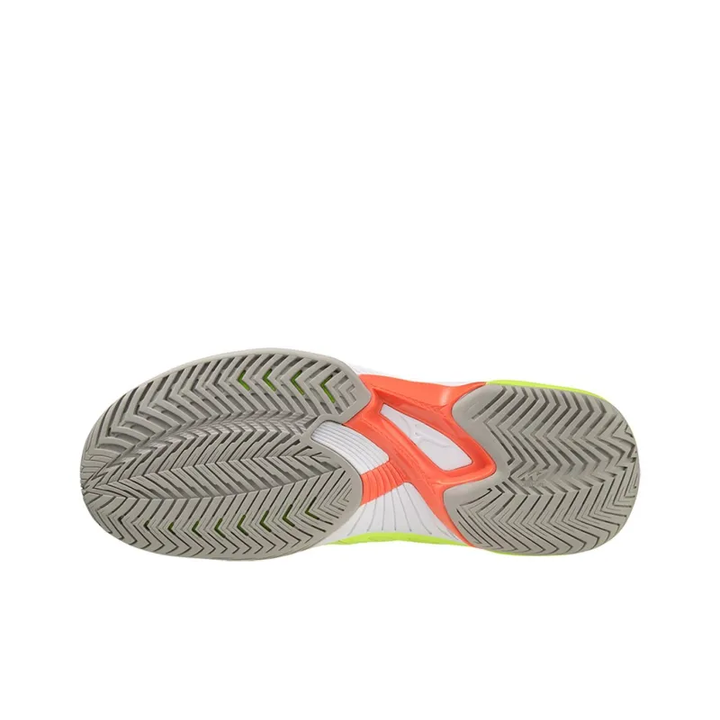 Mizuno Wave Exceed Tour 5 Cushioning, Wear Resistant Low Top Tennis Shoes Women's Lime Green-5