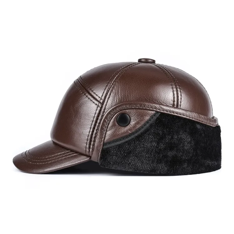 BANDICOOT Sheepskin Baseball Caps Men's-6