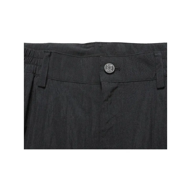 FILA FUSION Marcelo Burlon Collaboration Collection Knitted Sports Pants Men's Pitch Black-2