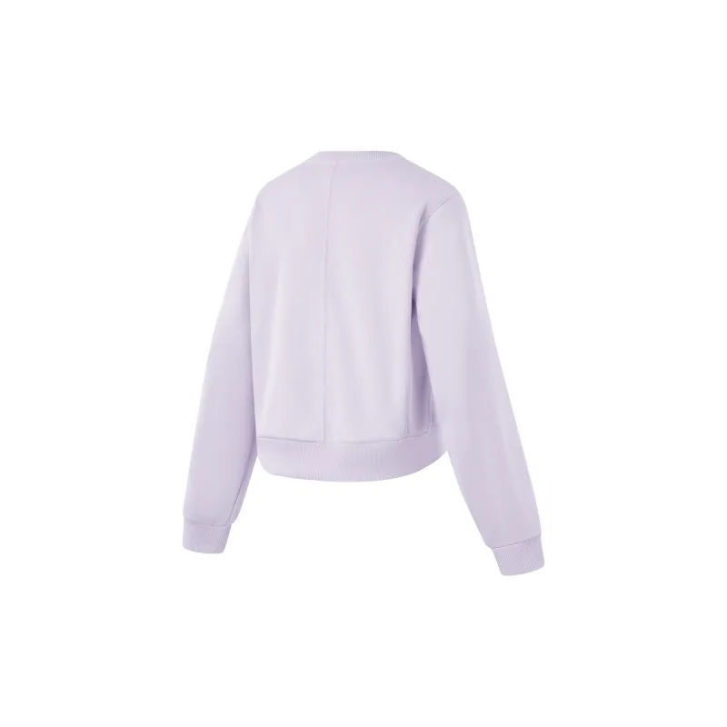 LiNing Fitness Series Sweatshirt Women's Sea Salt Purple-1