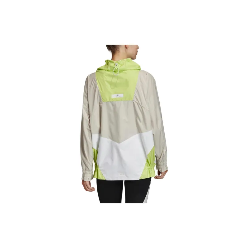 Adidas Stella McCartneyAdizero Jackets & Coats Women's Transparent Brown/Semi Frozen Yellow/White-3