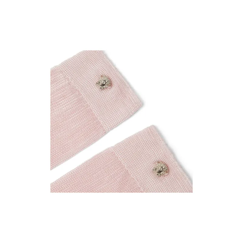 VERSACE SS24 Mid Calf Socks Women's 1 Pack Light Pink-1