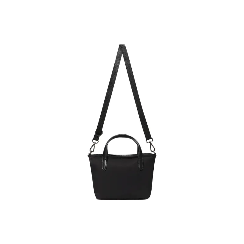 FILA Nylon Tote Bag Shopping Bag Shoulder Bag Crossbody Bag Handbag Small Size Women's Black-1