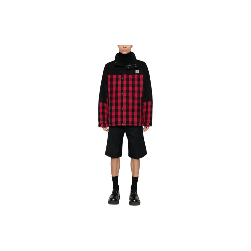 JUNYA WATANABE Logo Patch Checked Jacket-1