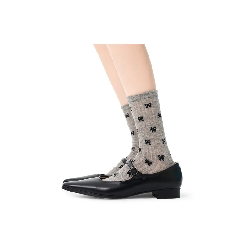 Primeet Mid Calf Socks Spring And Summer Women's Single Pack-28