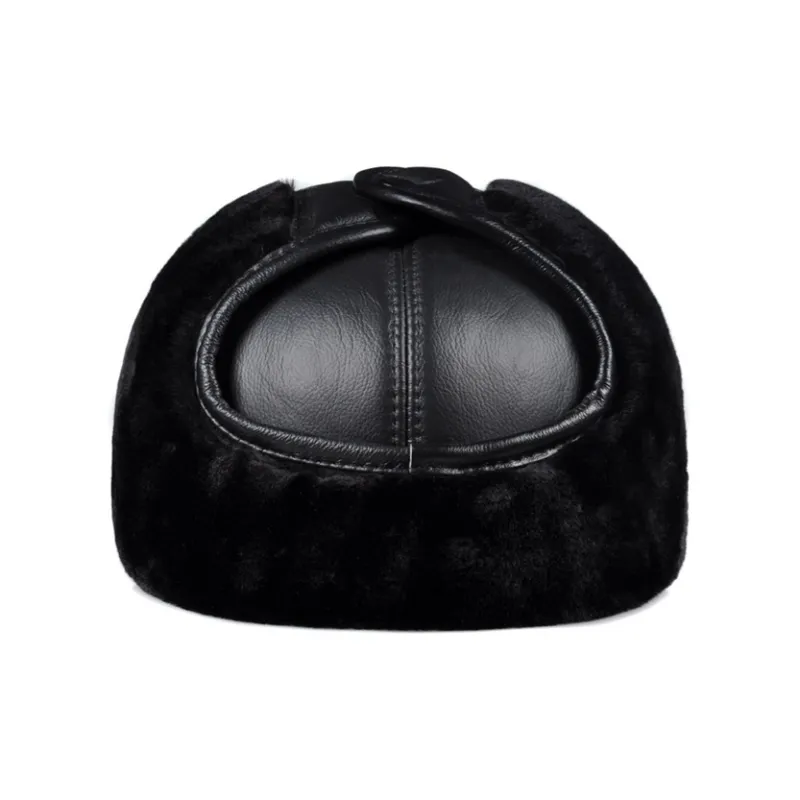BANDICOOT Top Grain Cow Leather Trapper Hats Men's-4